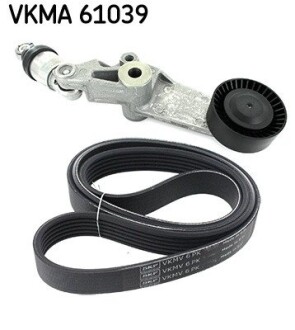 Комплект поликлиновый (ремень+ролики) SKF VKMA 61039