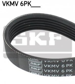 Ремінь полікліновий 6pk1012 citroen jumper 2,5d/dt peugeot boxer db renault SKF VKMV 6PK1012