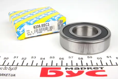Підшипник (30x62x16) SNR 6206.EE.C3