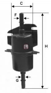 Фильтр топливный fiat palio/siena 1.2/1.6 97-02 SOFIMA S 1740 B (фото 1)