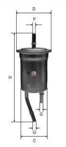 Фильтр топливный kia rio 1.3-1.5 00-05 SOFIMA S 1828 B (фото 1)
