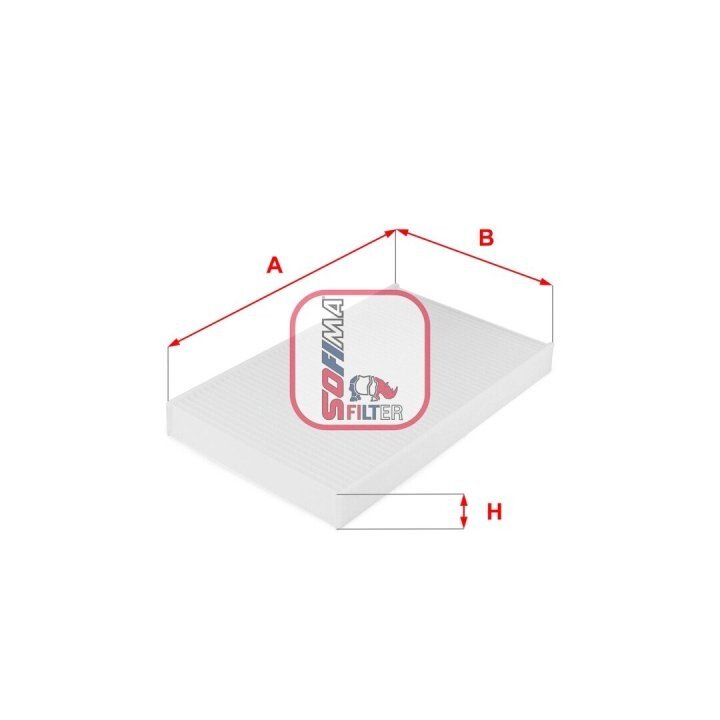 Фільтр, повітря у внутрішньому просторі SOFIMA S 3038 C (фото 1)