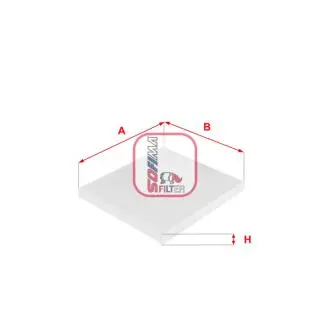 Фильтр салона Fiat Panda 1.1-1.4 JTD 95-/Ford Ka 1.2/1.3 TDCi 08-16 SOFIMA S 3088 C