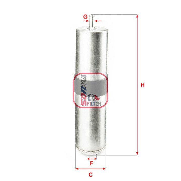 Фильтр топливный bmw 3 (e90-e93) 06-13/x1 (e84) 09-15/x3 (f25) 10-17/x4 (f26) 14-18 (n47/n57) SOFIMA S 4857 B (фото 1)