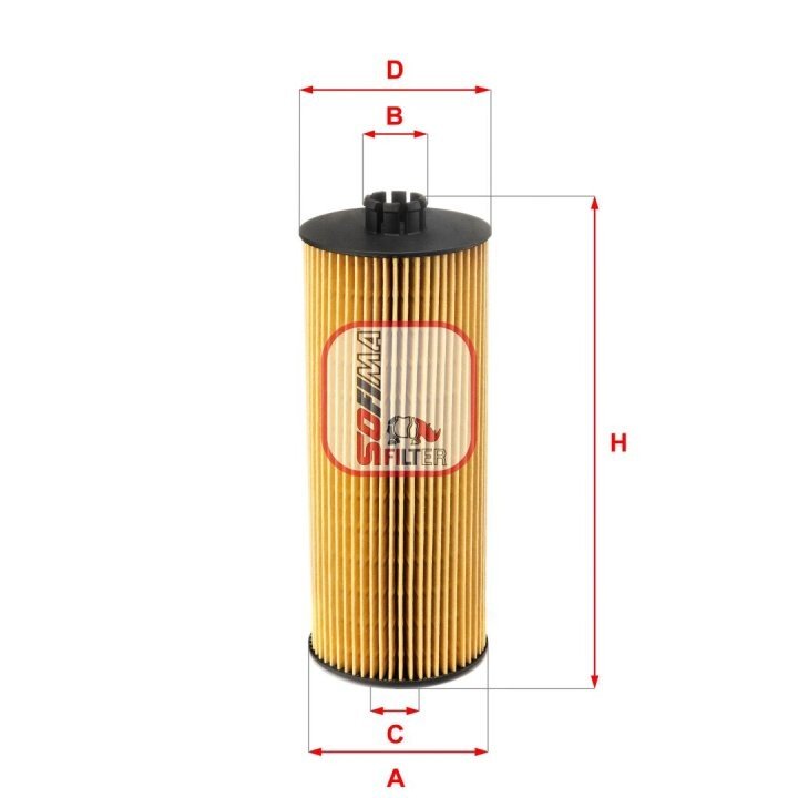 Фільтр масляний man tgl 8.250-12.250 08-/tgm 08- SOFIMA S 5005 PE (фото 1)