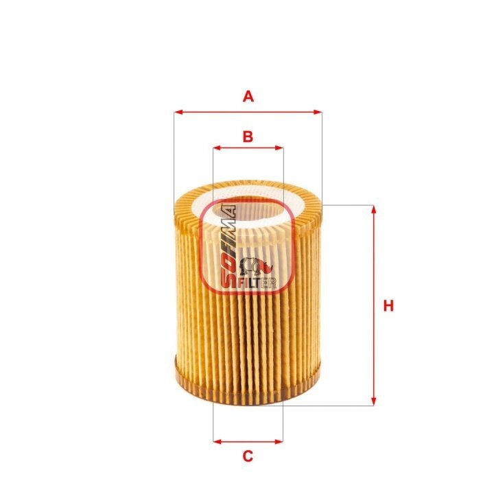 Фильтр масляный bmw 3 (f30/f31) 316/320i12- SOFIMA S 5164 PE (фото 1)