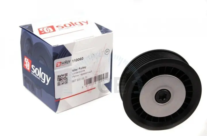 Фото 1 - Ролик генератора mb citan 1.5 cdi 12-/renault kangoo 1.5 dci 08- (паразитный) (81x26) SOLGY 110060 Ролик генератора mb citan 1.5 cdi 12-/renault kangoo 1.5 dci 08- (паразитный) (81x26) SOLGY 110060 (фото 1)