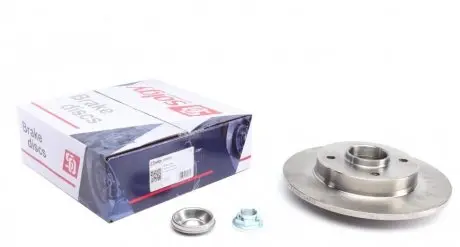 Диск гальмівний (задній) citroen c4/peugeot 307 05- (249x9) (+abs) (з підшипником) (d=25) SOLGY 208023