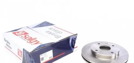 Диск гальмівний (передній) chevrolet lacetti/nubira 05- (256x24) SOLGY 208096