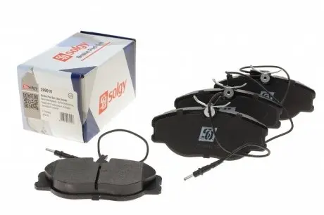 Колодки тормозные (передние) fiat scudo 96-(с датчиками) SOLGY 209010