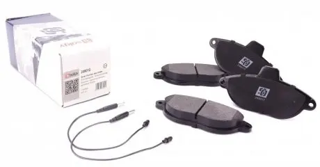 Колодки тормозные (передние) fiat scudo/peugeot expert 96- (с датчиками) SOLGY 209012