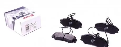 Колодки тормозные (передние) citroen berlingo/peugeot partner 96-(lucas) (с датчиками) SOLGY 209067