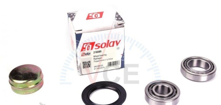 Подшипник ступицы (задней) audi 80/100/a4/a6 (к-кт) SOLGY 216089 (фото 1)