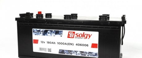 Аккумуляторная батарея 180ah/1000a (514x218x218/+l) SOLGY 406006