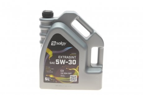 Масло 5w30 extrasint c3 vw 504.00/507.00 (5l) (api sn/cf/bmw ll-04/mb 229.51/porsche c30) SOLGY 504022