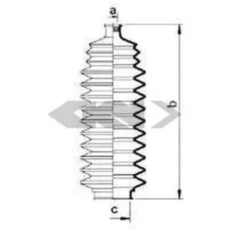 Пильовик, рульове управління SPIDAN 83821
