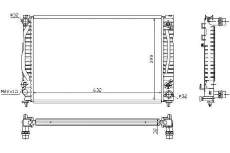 Радиатор охлаждения STARLINE AIA2125