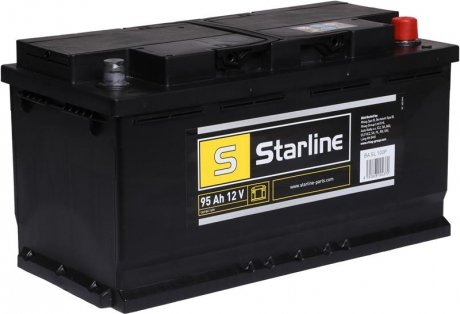 Аккумулятор, r"+" 95ah, en800 (353 x 175 x 190) правый "+",b13 производство чехия STARLINE BA SL 100P