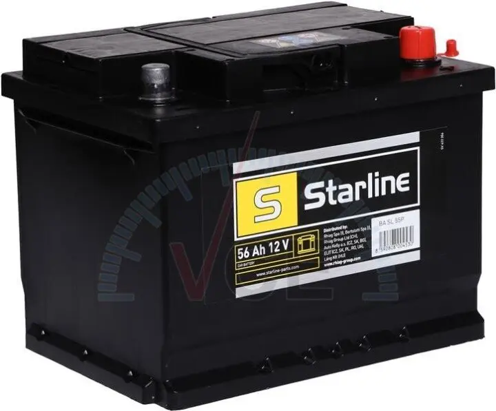 Аккумулятор, r&quot;+&quot; 56ah, en480 (246 x 175 x 190) правый &quot;+&quot;,b13 производство чехия STARLINE BA SL 55P (фото 1)