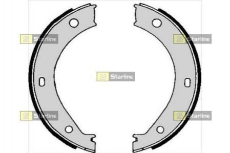 Тормозные колодки барабанные STARLINE BC 04690