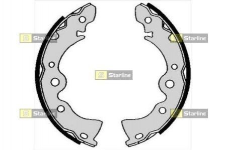 Тормозные колодки барабанные STARLINE BC 04870 (фото 1)