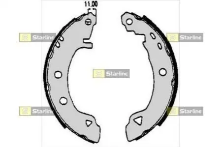 Тормозные колодки барабанные STARLINE BC 04920