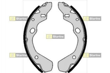 Тормозные колодки барабанные STARLINE BC 05800 (фото 1)