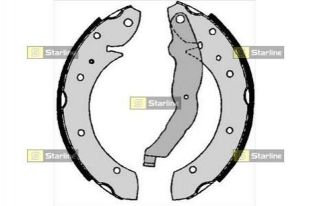 Тормозные колодки барабанные STARLINE BC 06860