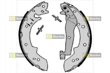 Тормозные колодки барабанные STARLINE BC 07050