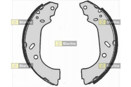 Комплект гальмівних колодок STARLINE BC 07150