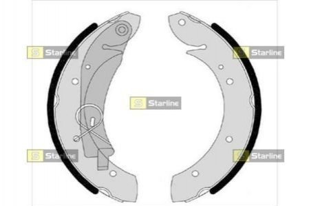 Комплект тормозных колодок STARLINE BC 07420 (фото 1)