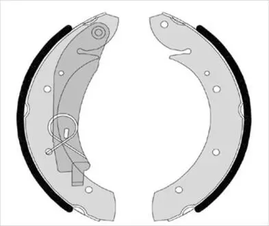 Комплект гальмівних колодок STARLINE BC 07420