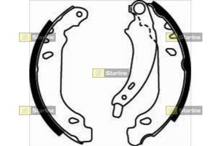 Комплект гальмівних колодок STARLINE BC 07430