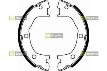 Тормозные колодки барабанные STARLINE BC 07800
