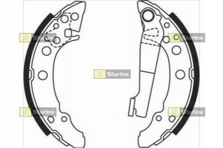 Гальмівні колодки барабанні STARLINE BC 07940