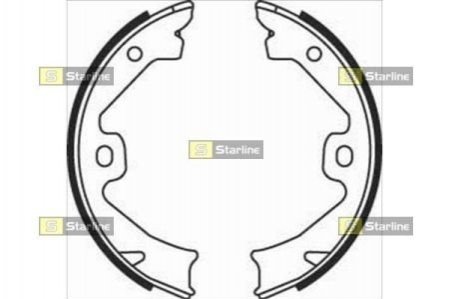 Гальмівні колодки барабанні STARLINE BC 08140 (фото 1)