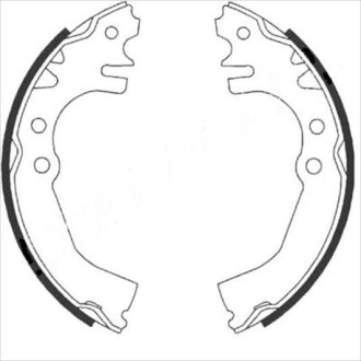 Тормозные колодки барабанные STARLINE BC 08830