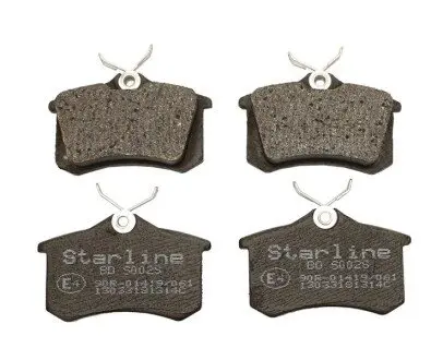 Комплект тормозных колодок, дисковый тормоз STARLINE BD S002S