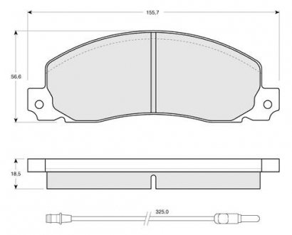 Комплект тормозных колодок, дисковый тормоз STARLINE BD S146
