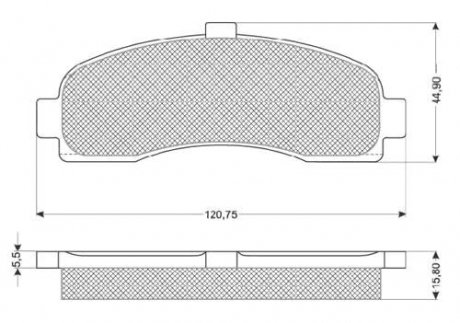 Комплект тормозных колодок, дисковый тормоз STARLINE BD S189