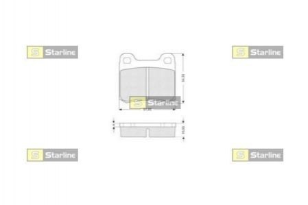 Тормозные колодки дисковые. STARLINE BD S190 (фото 1)