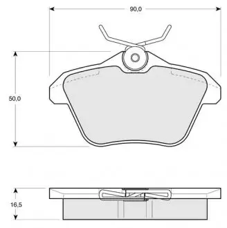Комплект гальмівних колодок, дискове гальмо STARLINE BD S206