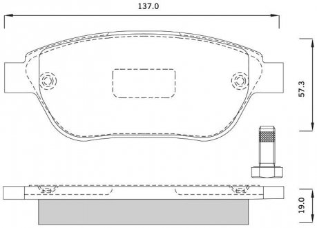 Комплект тормозных колодок, дисковый тормоз STARLINE BD S248