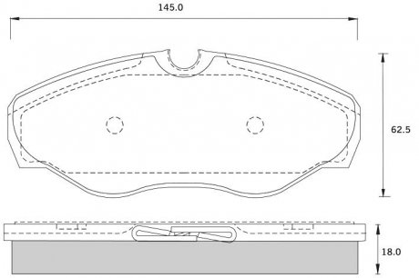 Комплект тормозных колодок, дисковый тормоз STARLINE BD S250 (фото 1)