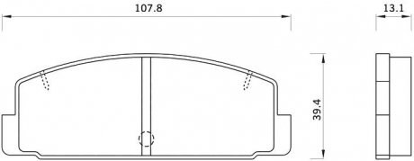 Комплект тормозных колодок, дисковый тормоз STARLINE BD S262 (фото 1)