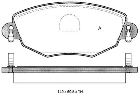 Комплект тормозных колодок, дисковый тормоз STARLINE BD S313 (фото 1)