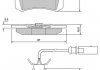 Комплект гальмівних колодок, дискове гальмо STARLINE BD S375 (фото 1)