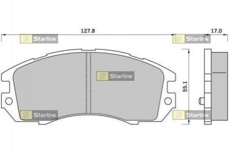 Гальмівні колодки дискові STARLINE BD S388