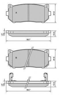 Тормозные колодки дисковые. STARLINE BD S400