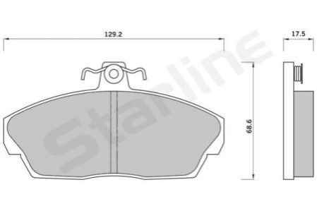Тормозные колодки дисковые. STARLINE BD S416